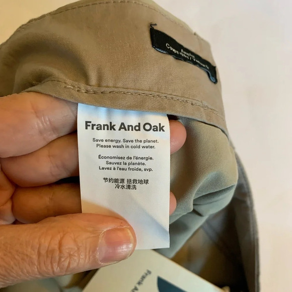 Frank and Oak The Amelia Balloon Fit Pant in Tan Size 10 Coastal,Linen  Casual - Picture 12 of 16